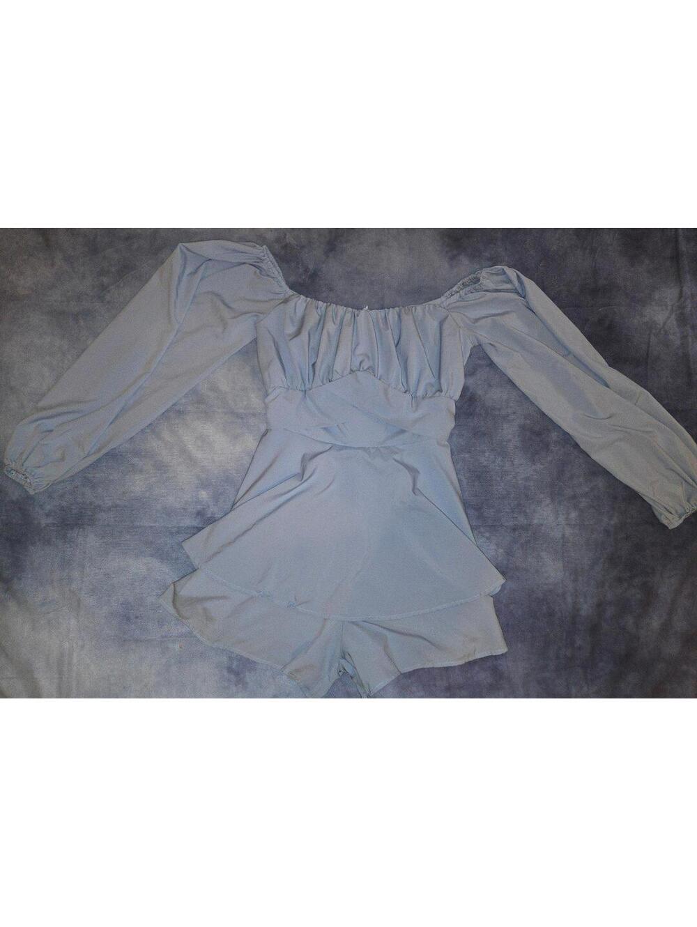 Long sleeves shorts romper